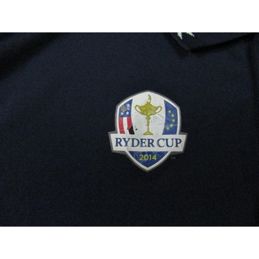 RLX Ryder Cup Shirt Polo Mens Large Blue White Striped Ralph Golf Performance